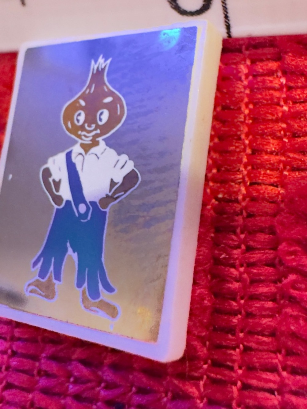 Vintage Cartoon Onion Boy Character UssR Soviet Pin